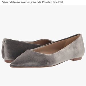 Sam Edelman Wanda gray velvet fats